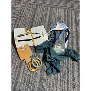 Lot of 4 Nordstrom hair accessories claw clip head wrap headbands hair ties